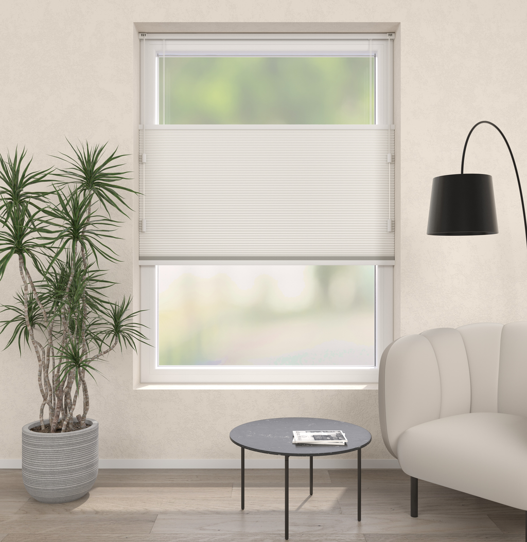 Plissé Gordijn Monaco Wit 01 Afbeelding 1