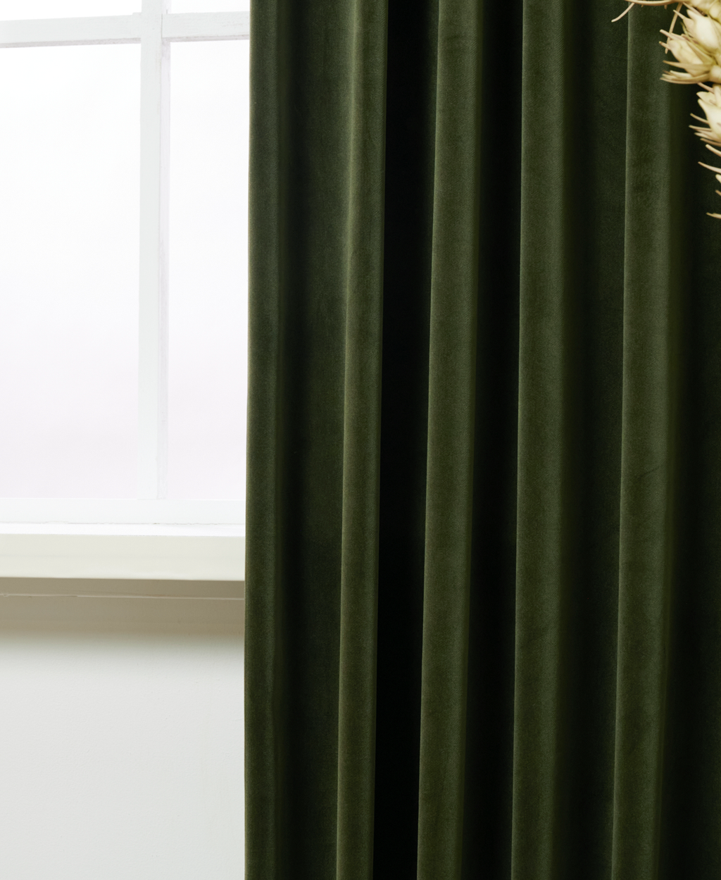 Gordijn Luxury Velvet Olijf Groen 500 Afbeelding 2