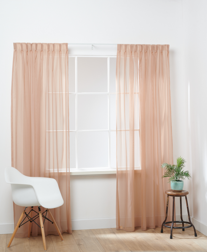 Franse voile Poeder Roze