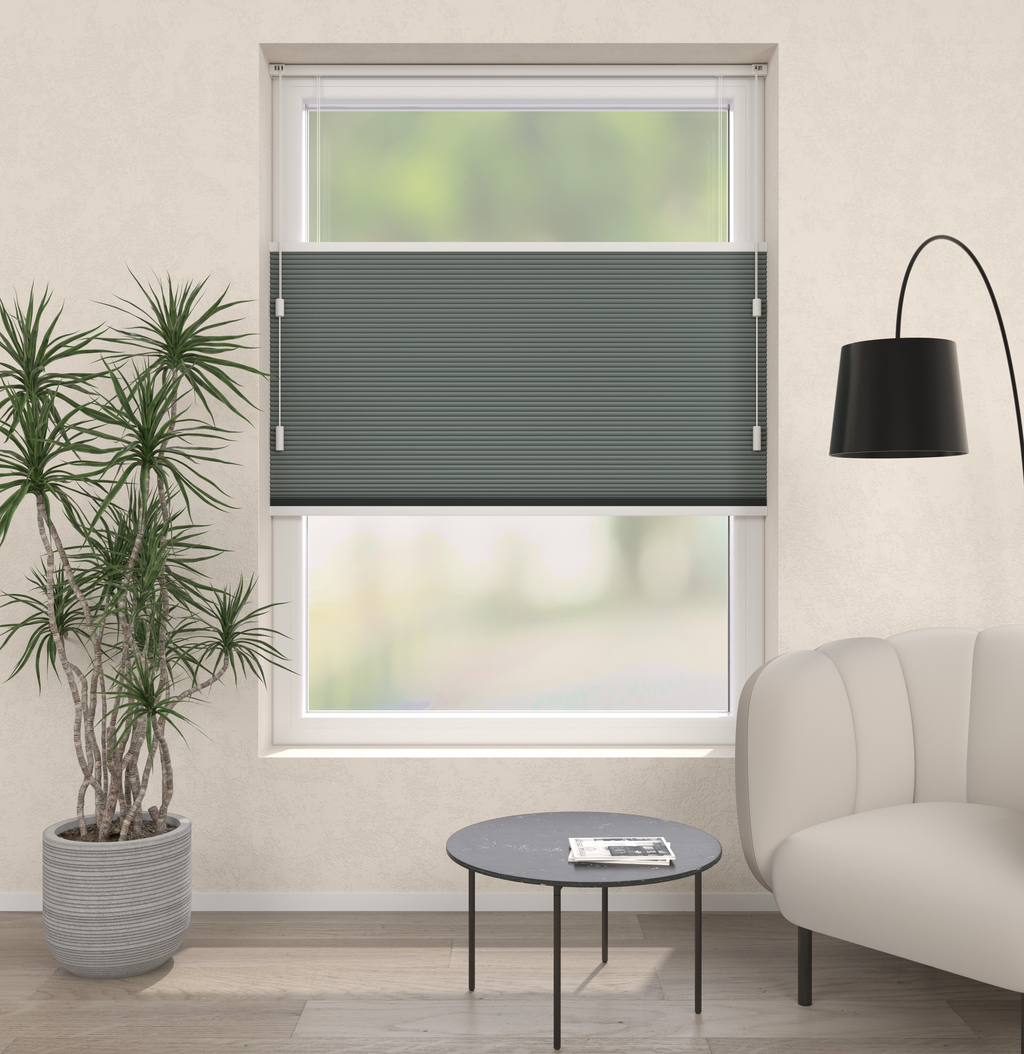 Plissé Gordijn Monaco Grijs Verduister 11 Afbeelding 1