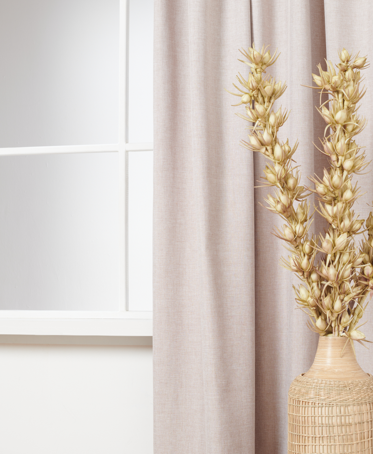 Gordijn Arlette Linnenlook Oud Roze 1509 Afbeelding 2