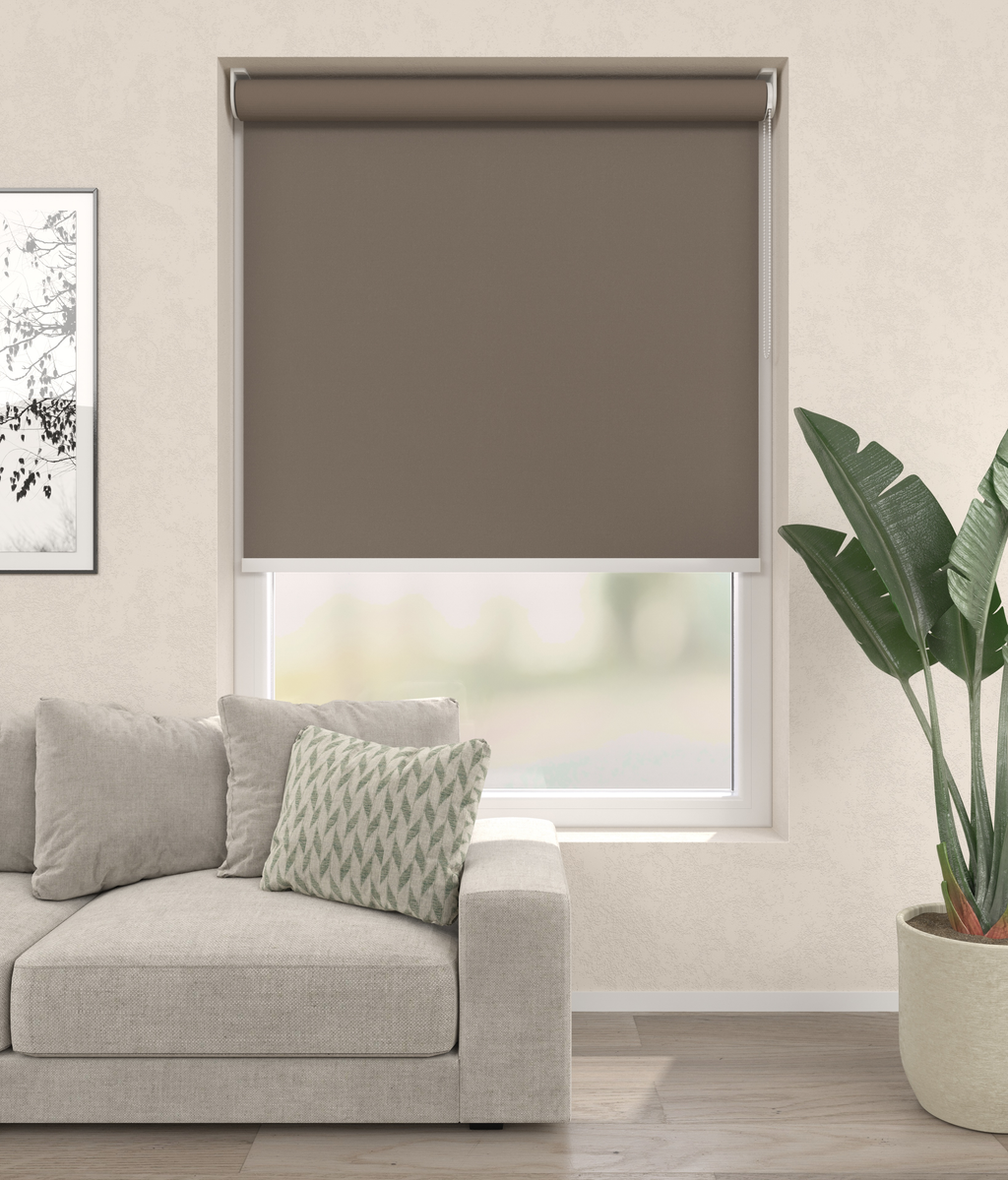 Gordijn Milaan Velours Taupe 3500 Afbeelding 1