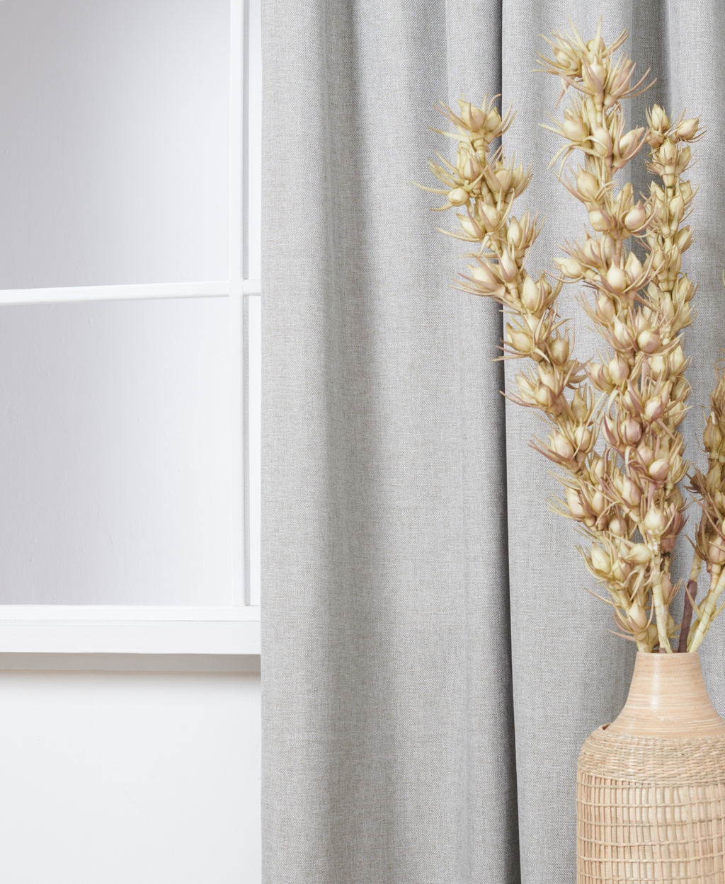 Gordijn Arlette Linnenlook Grijs Zand 3800 Afbeelding 2