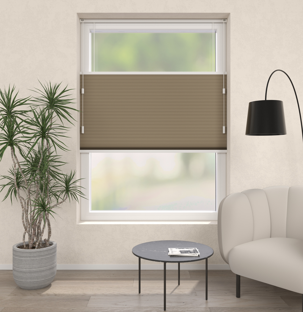 Plissé Gordijn Parijs Zand Verduister 5170 Afbeelding 1