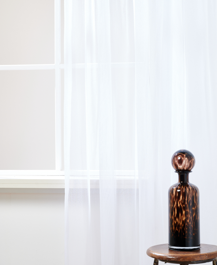 Gordijn Boucle Vitrage Wit Afbeelding 1