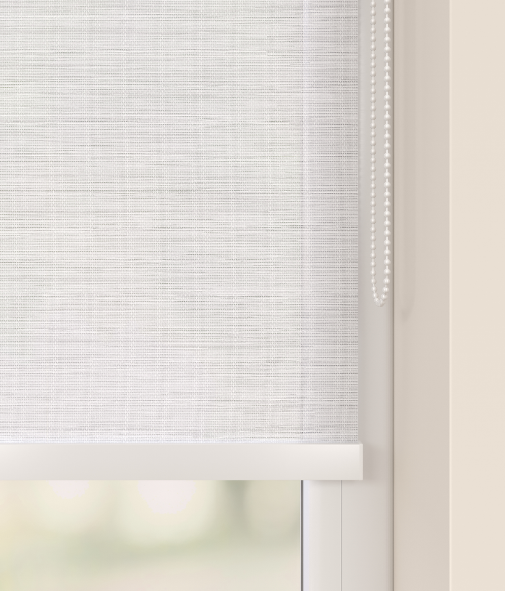 Elektrisch Rolgordijn Siena Bamboe Wit 2 Afbeelding 2