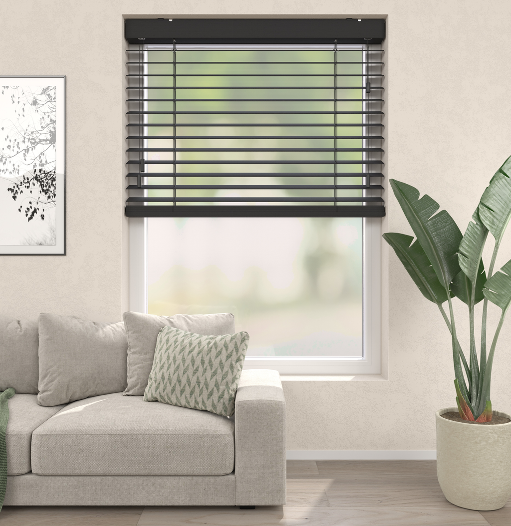 Bamboe Jaloezieën - Zwart