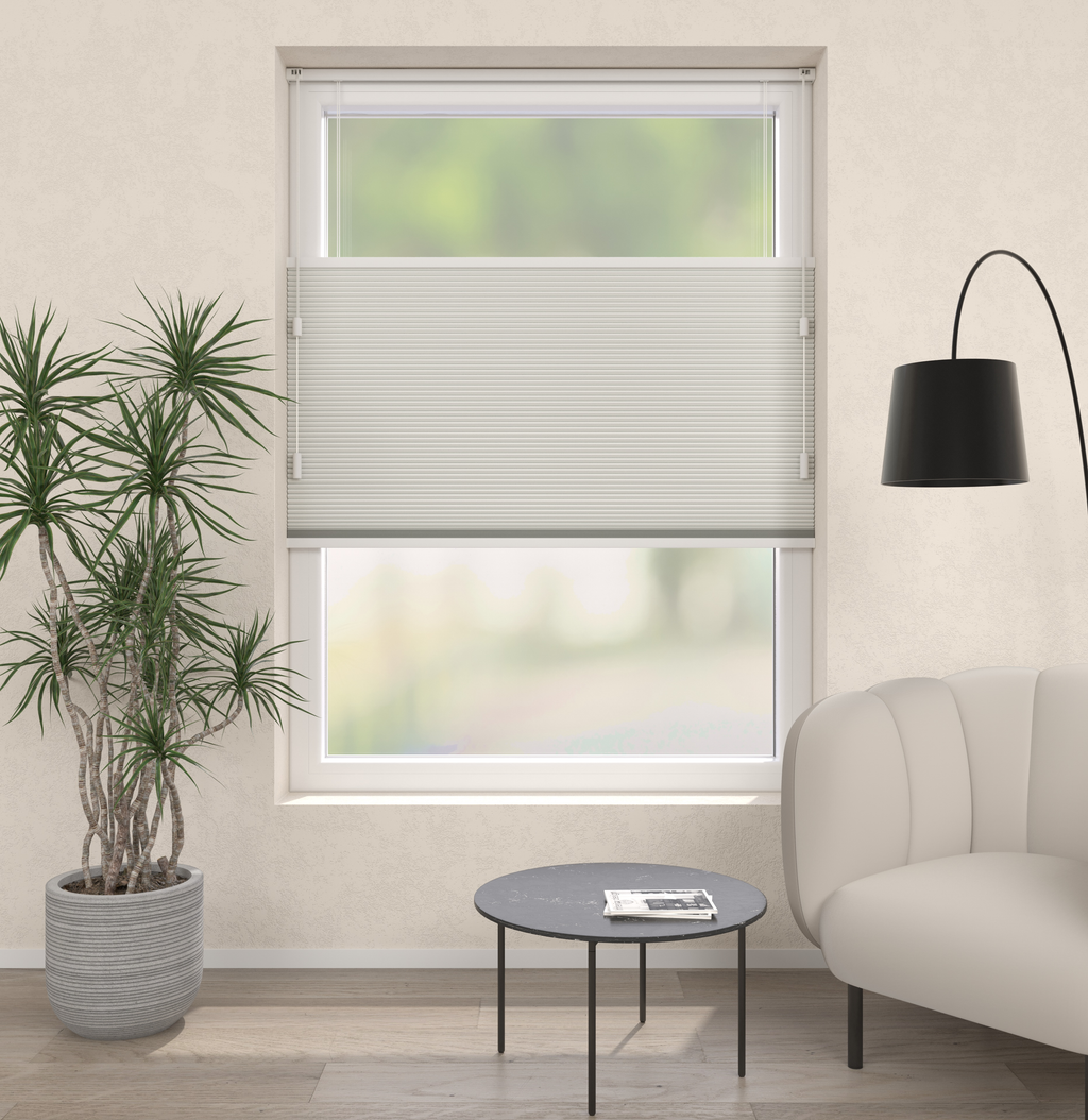 Plissé Gordijn Monaco Wit Verduister 01 Afbeelding 1