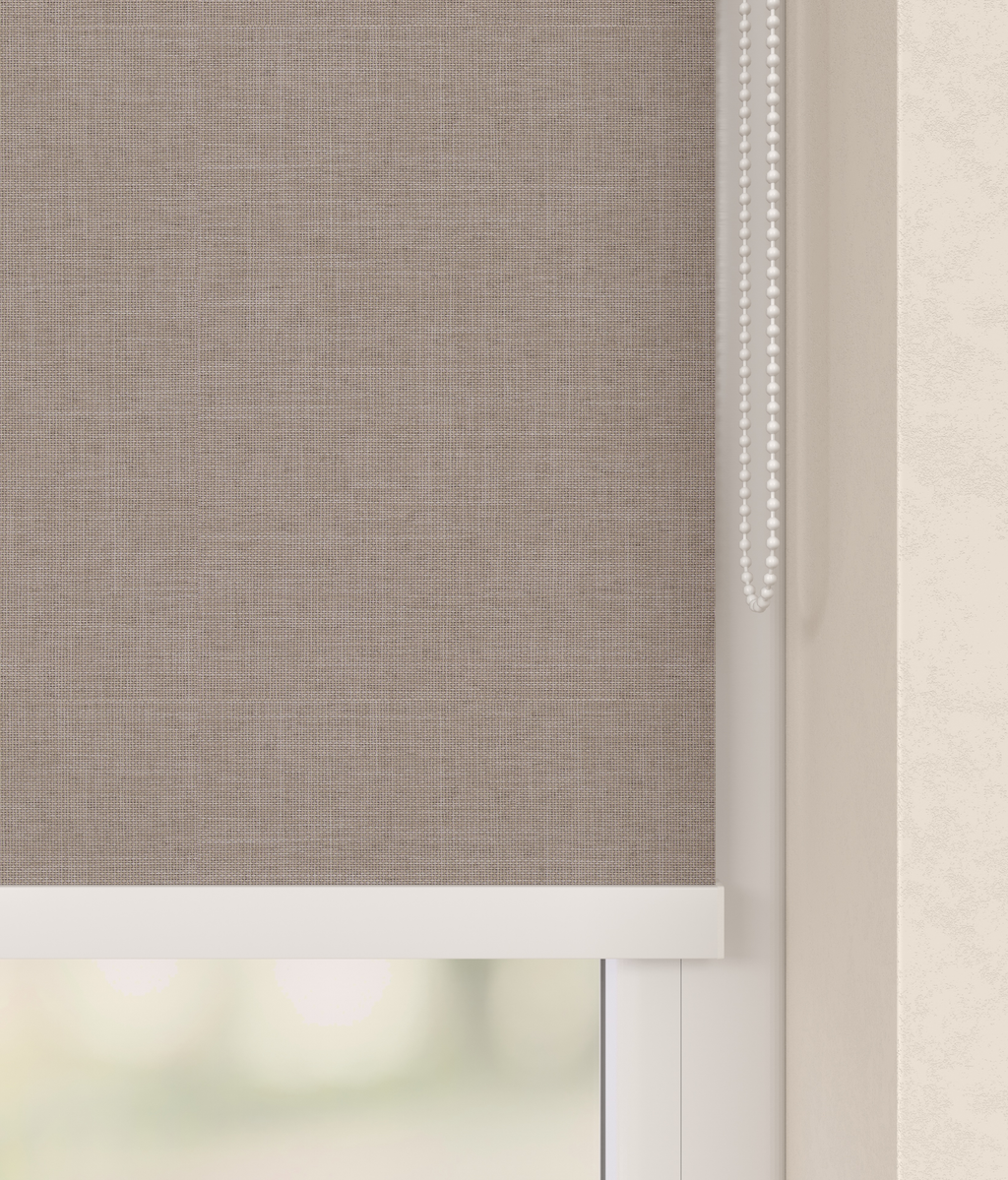 Elektrisch Rolgordijn Toscane Linnenlook Beige 5200 Afbeelding 2