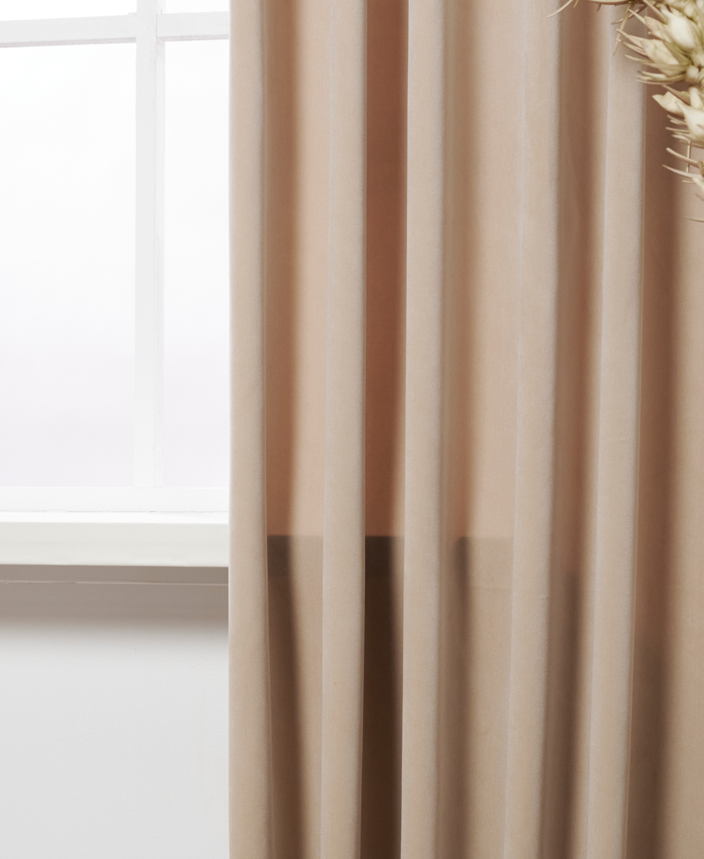 Gordijn Luxury Velvet Lichtbeige 906 Afbeelding 2