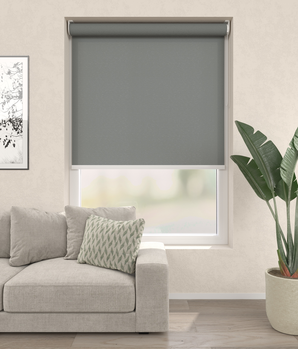 Elektrisch Rolgordijn Rome Grijs 610 Afbeelding 1