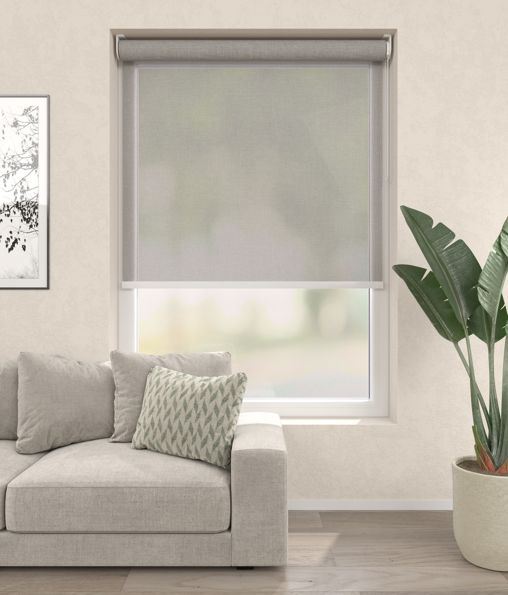 Elektrisch Rolgordijn Palermo Grijszand 200 Afbeelding 1