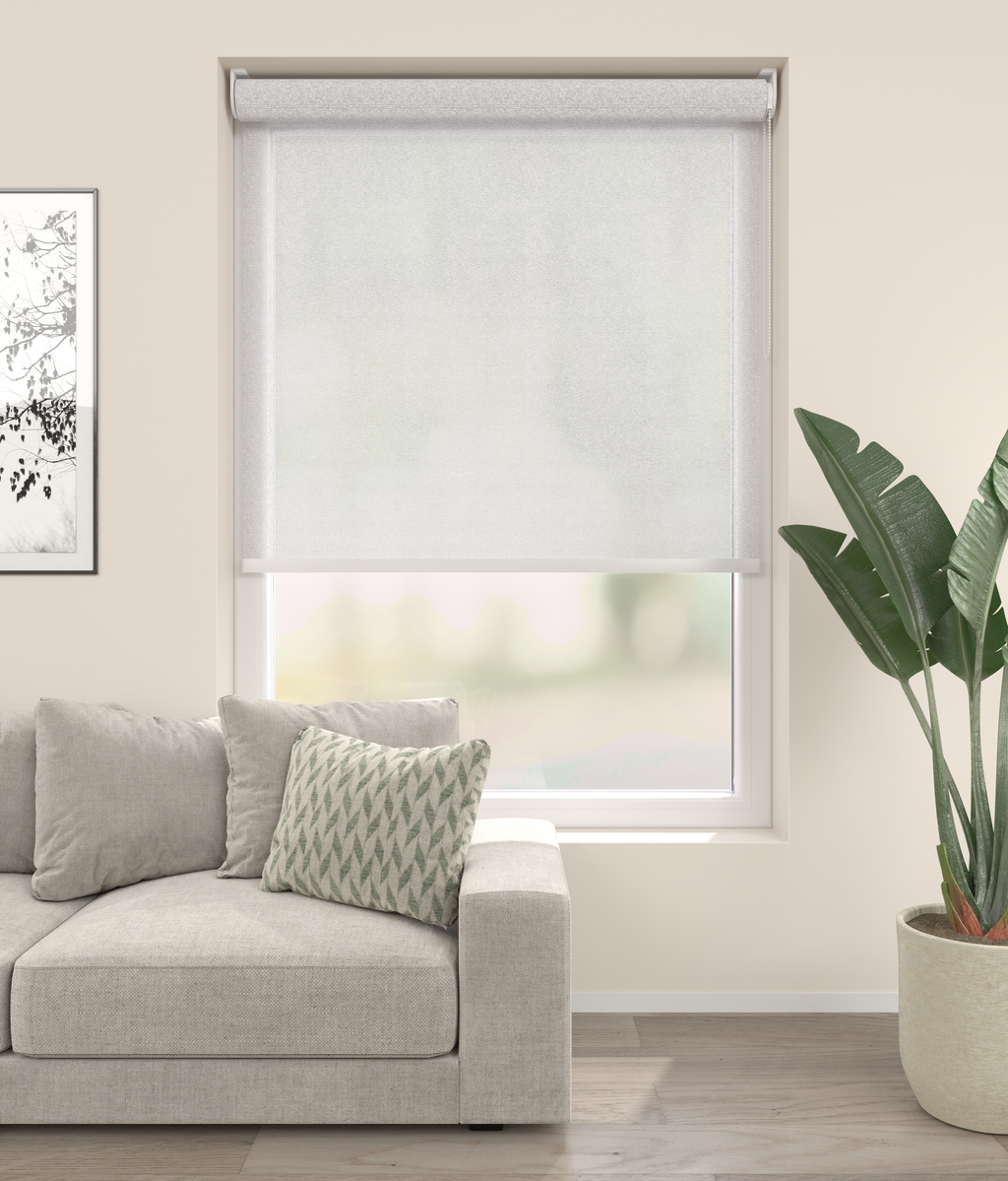 Elektrisch Rolgordijn Bergamo Boucle Grijs 300 Afbeelding 1