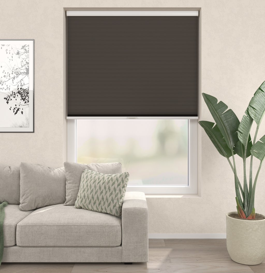 Elektrisch Plissé Gordijn Parijs Donkergrijs Verduister 5210 Afbeelding 1