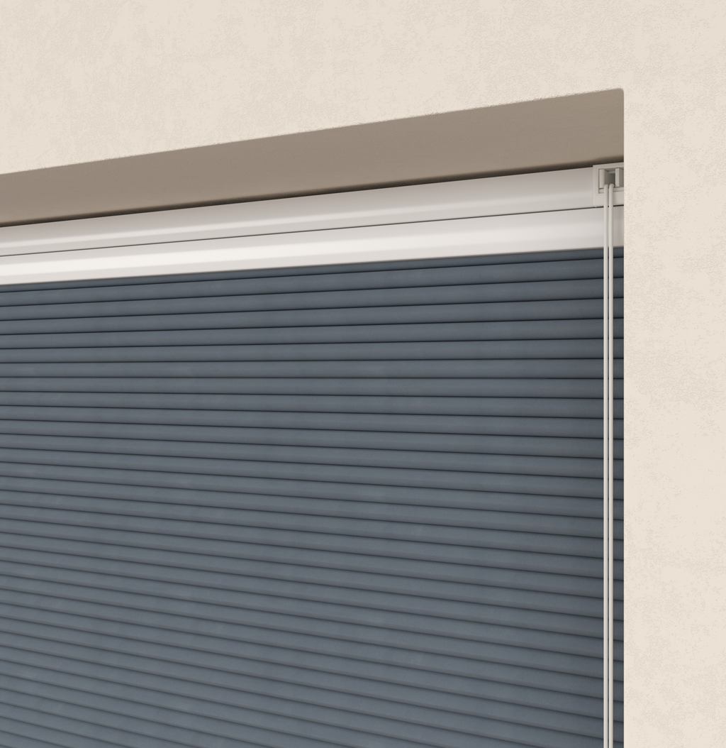 Plissé gordijnen Trend Staalblauw Verduister 10