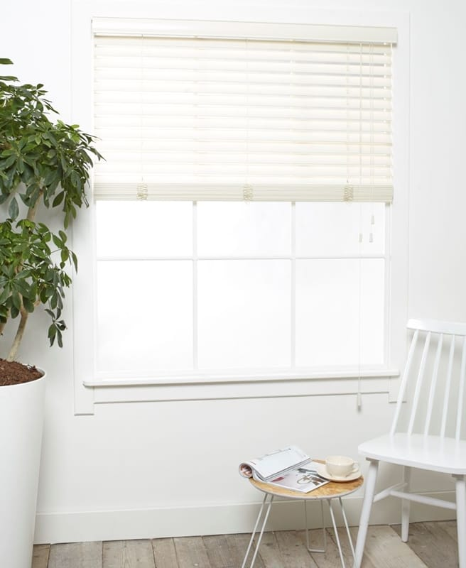 Houten Jaloezieen - Luxe Hoogglans Creme