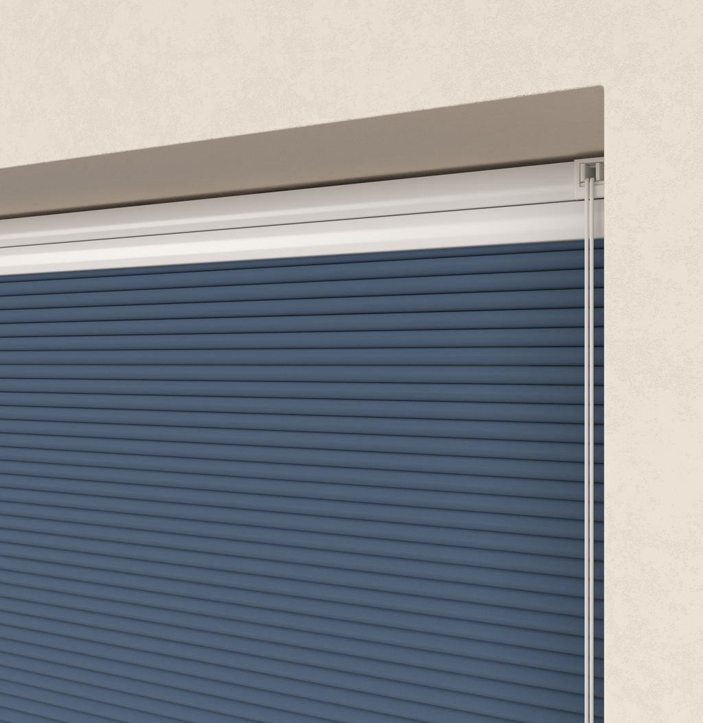 Plissé gordijnen Monaco Blauw Verduister 09