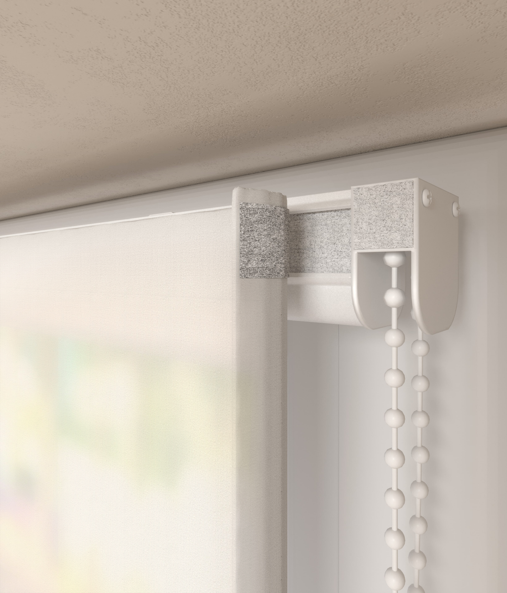 Vouwgordijn Batist Wit