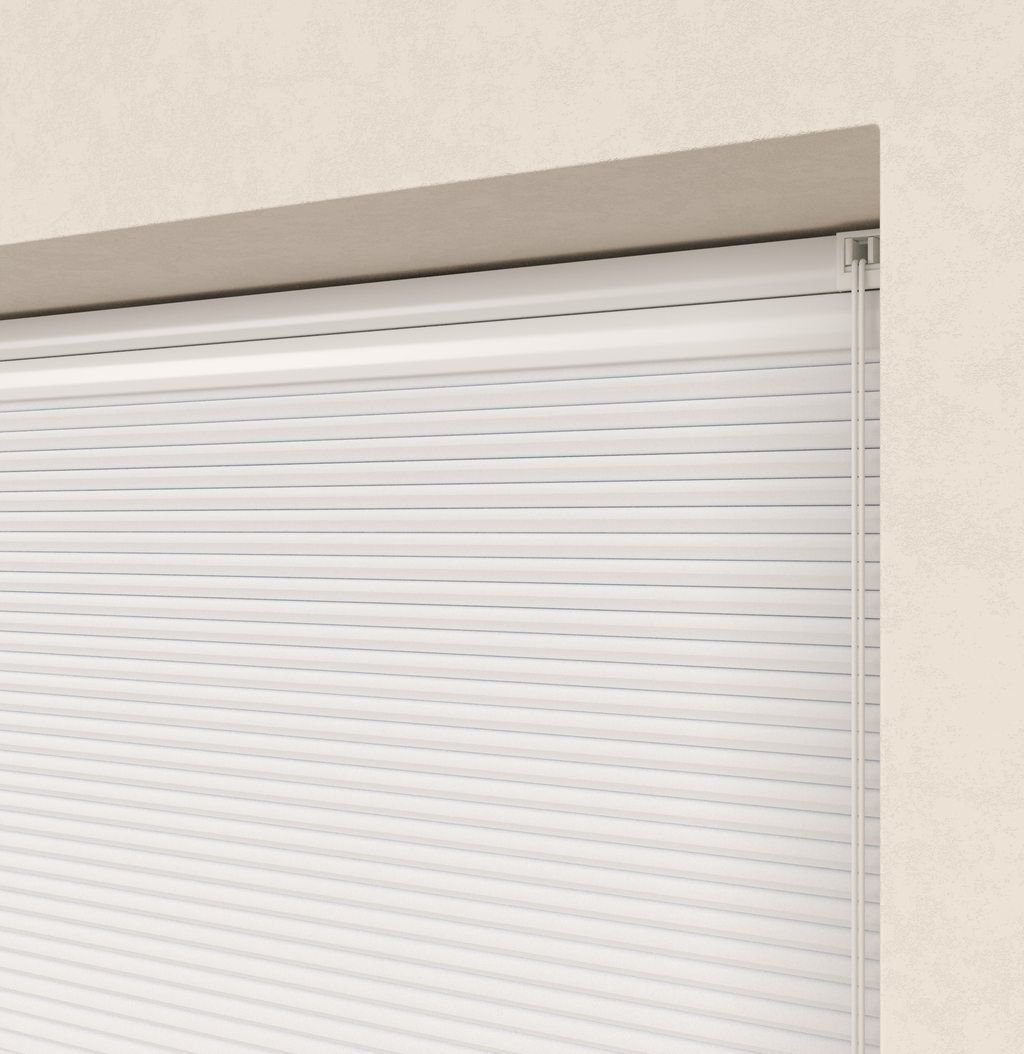 Plissé gordijnen Parijs Wit Verduister 5100