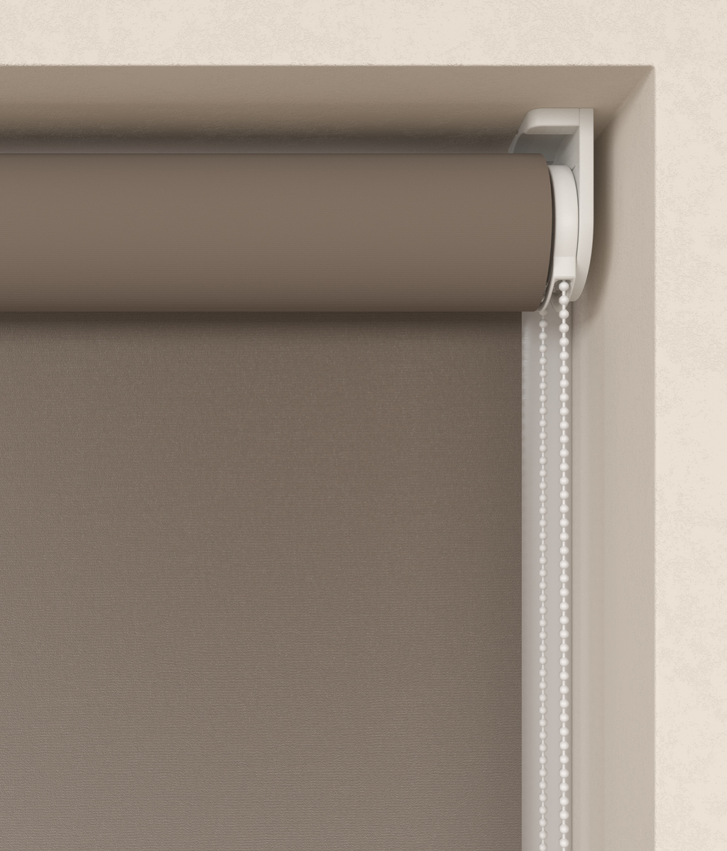 Elektrisch Rolgordijn Milaan Velours Taupe 3500