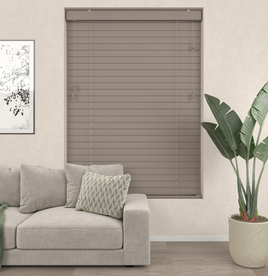 Bamboe Jaloezieën - Warm Grijs