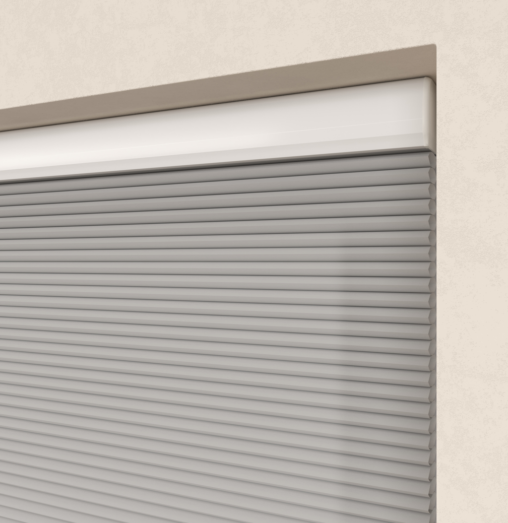 Elektrische Plissé gordijnen Parijs Grijszand 230