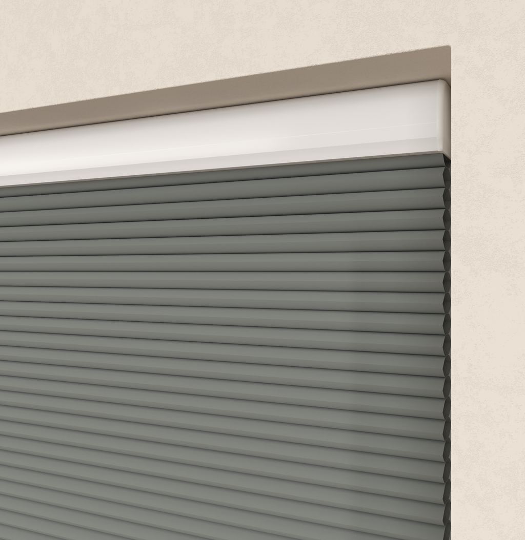 Elektrische Plissé gordijnen Monaco Grijs 11