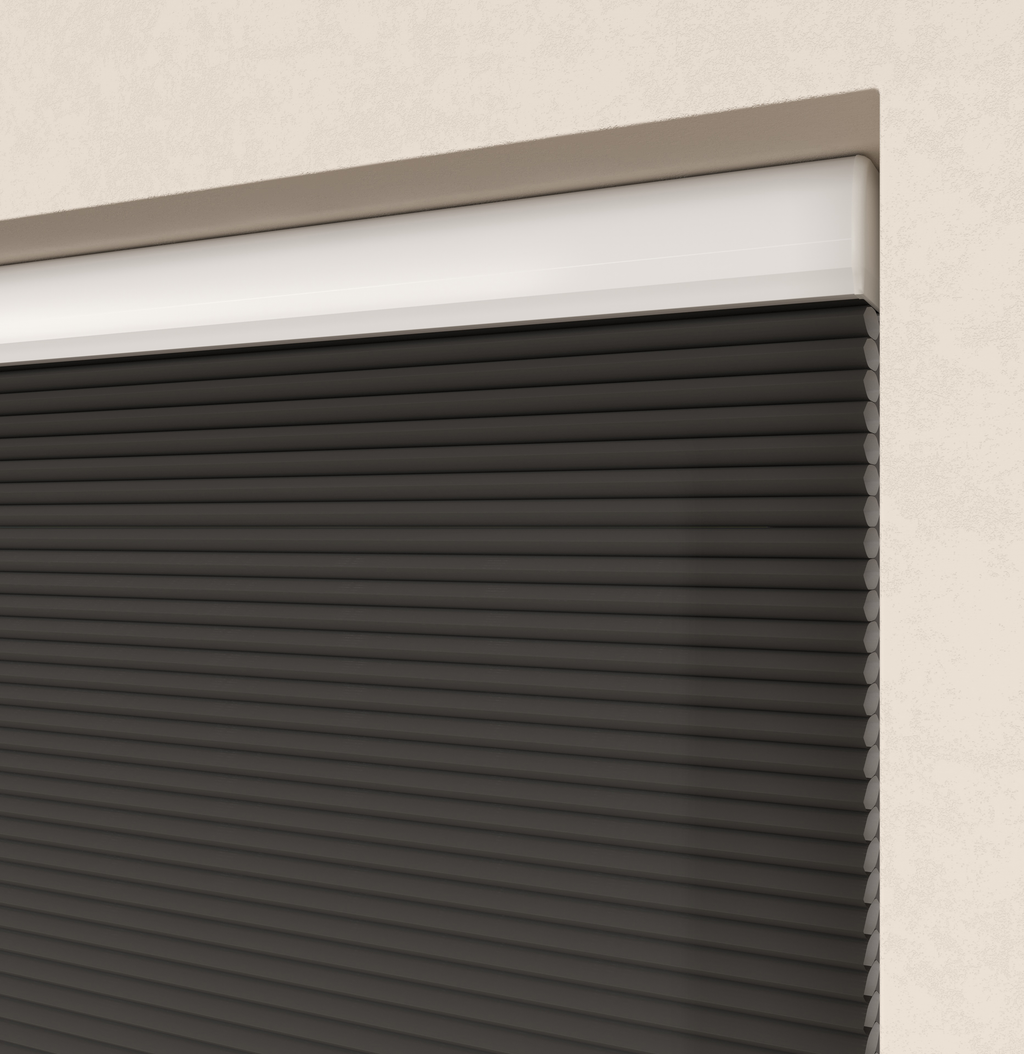 Elektrische Plissé gordijnen Parijs Antraciet 200