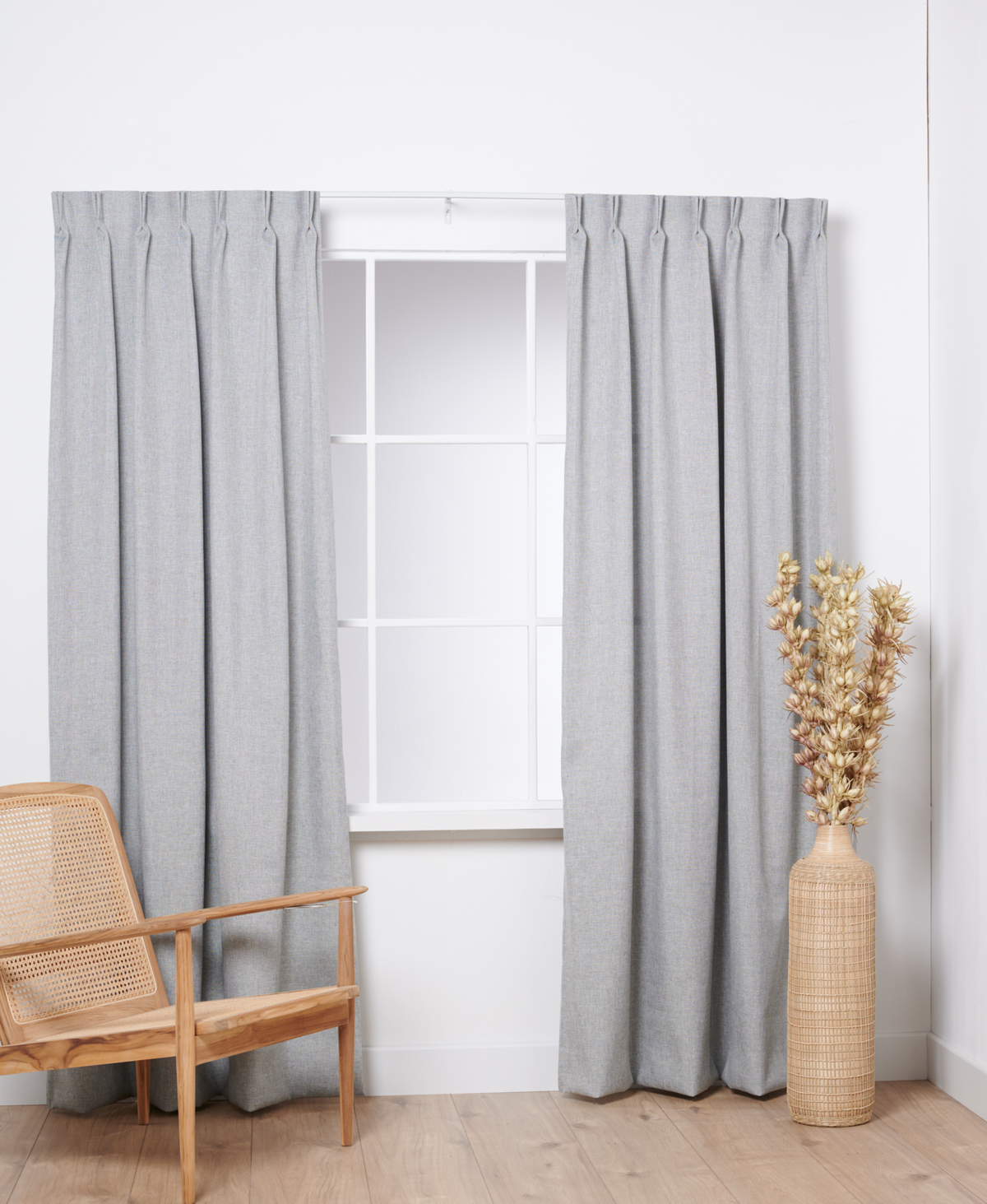 Gordijn Arlette Linnenlook Grijs 3802 Afbeelding 4
