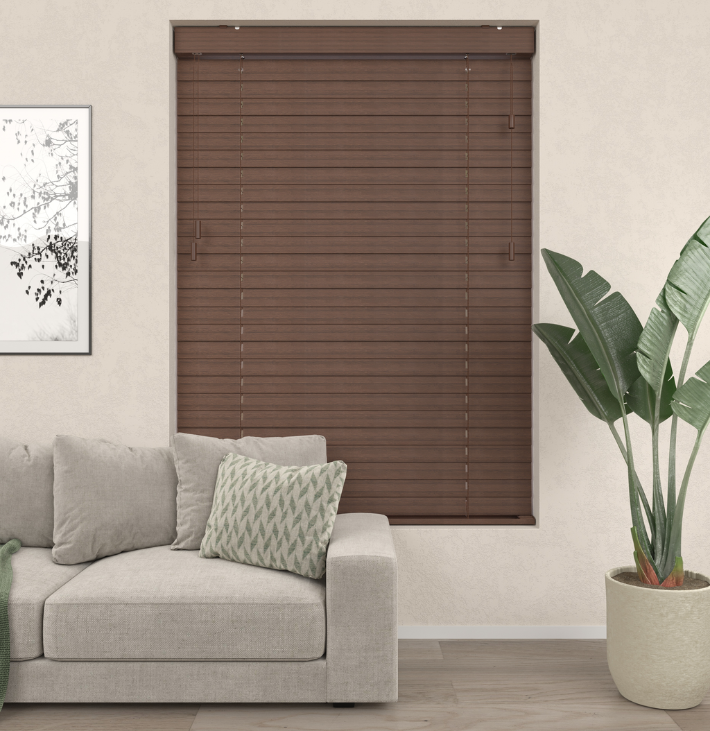 Bamboe Jaloezieën - Naturel Wengé