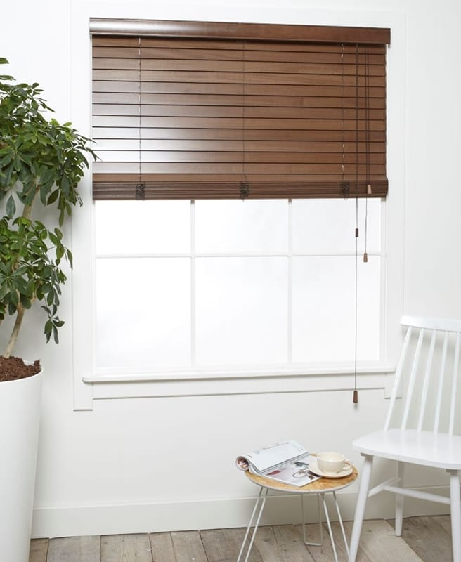 Houten Jaloezieen - Luxe Kastanjebruin