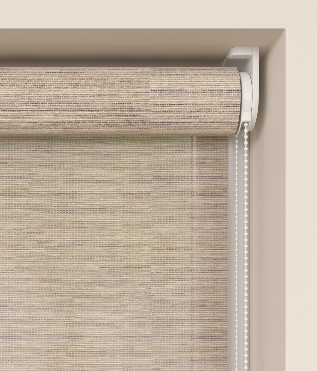 Elektrisch Rolgordijn Siena Bamboe Zand 7
