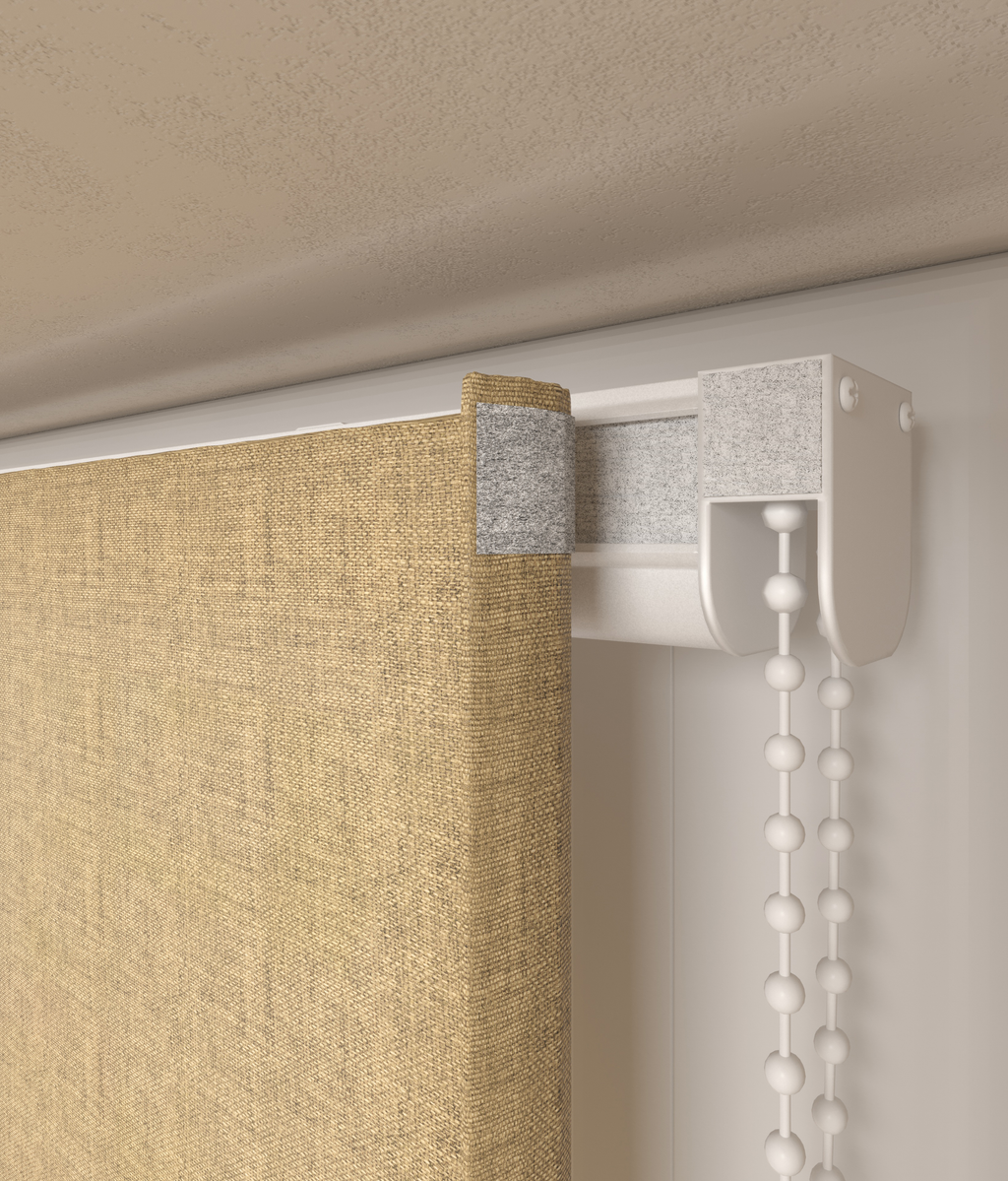 Vouwgordijn Serge Geel 16317