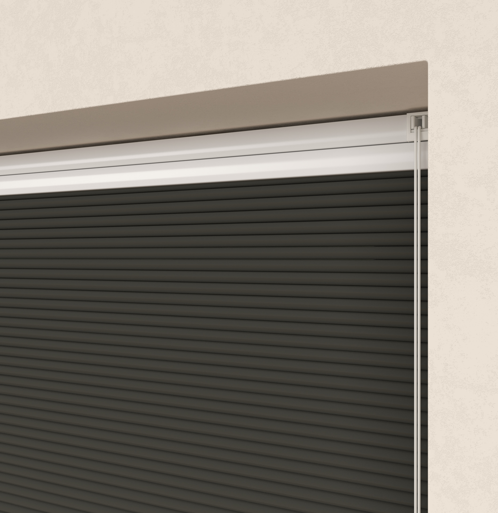 Plissé gordijnen Parijs Antraciet Verduister 5200