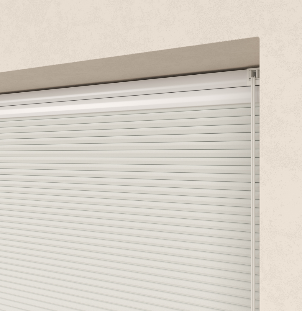 Plissé gordijnen Monaco Wit Verduister 01