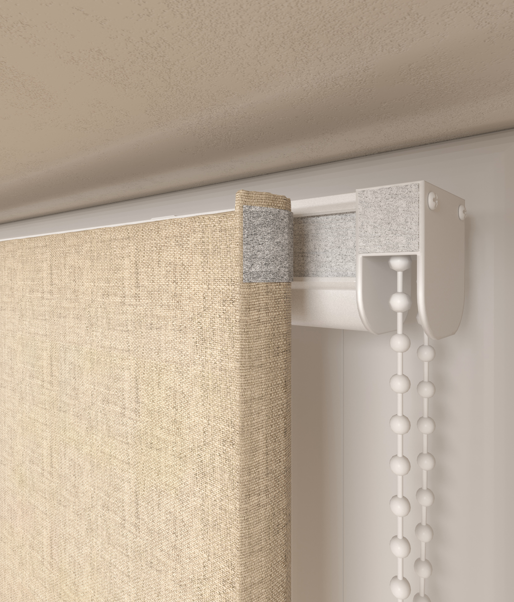 Vouwgordijn Serge Lichtzand 16306