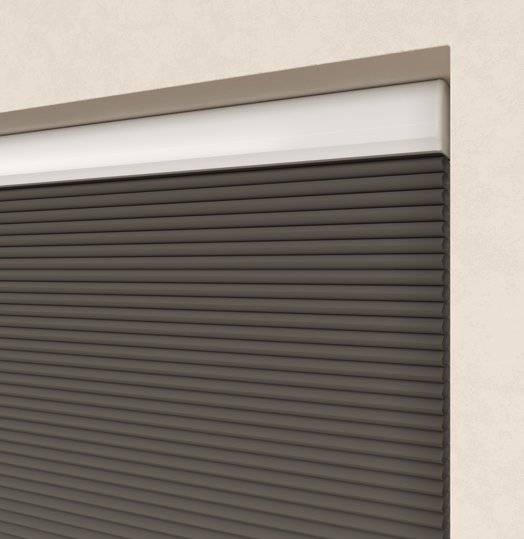 Elektrische Plissé gordijnen Parijs Antraciet Verduister 5200