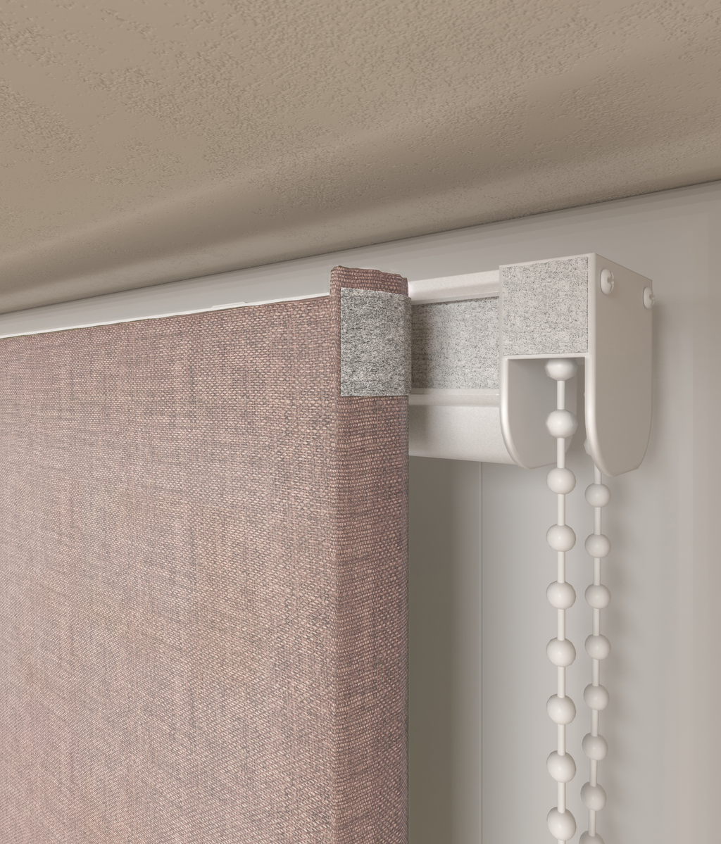 Vouwgordijn Serge Oud Roze 16649