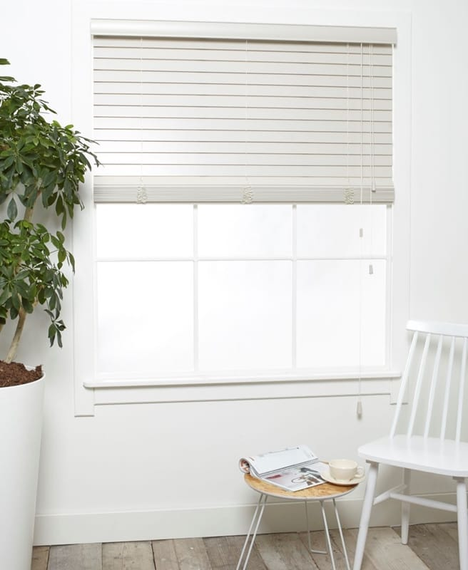 Houten Jaloezieen - Luxe Grijs Zand