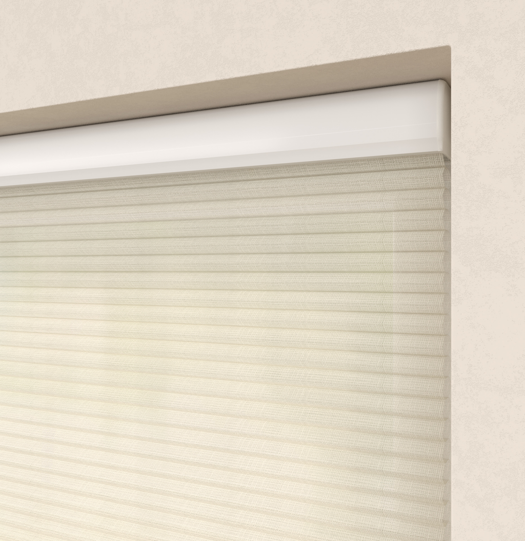 Elektrische Plissé gordijnen Saint-Tropez Naturel 01