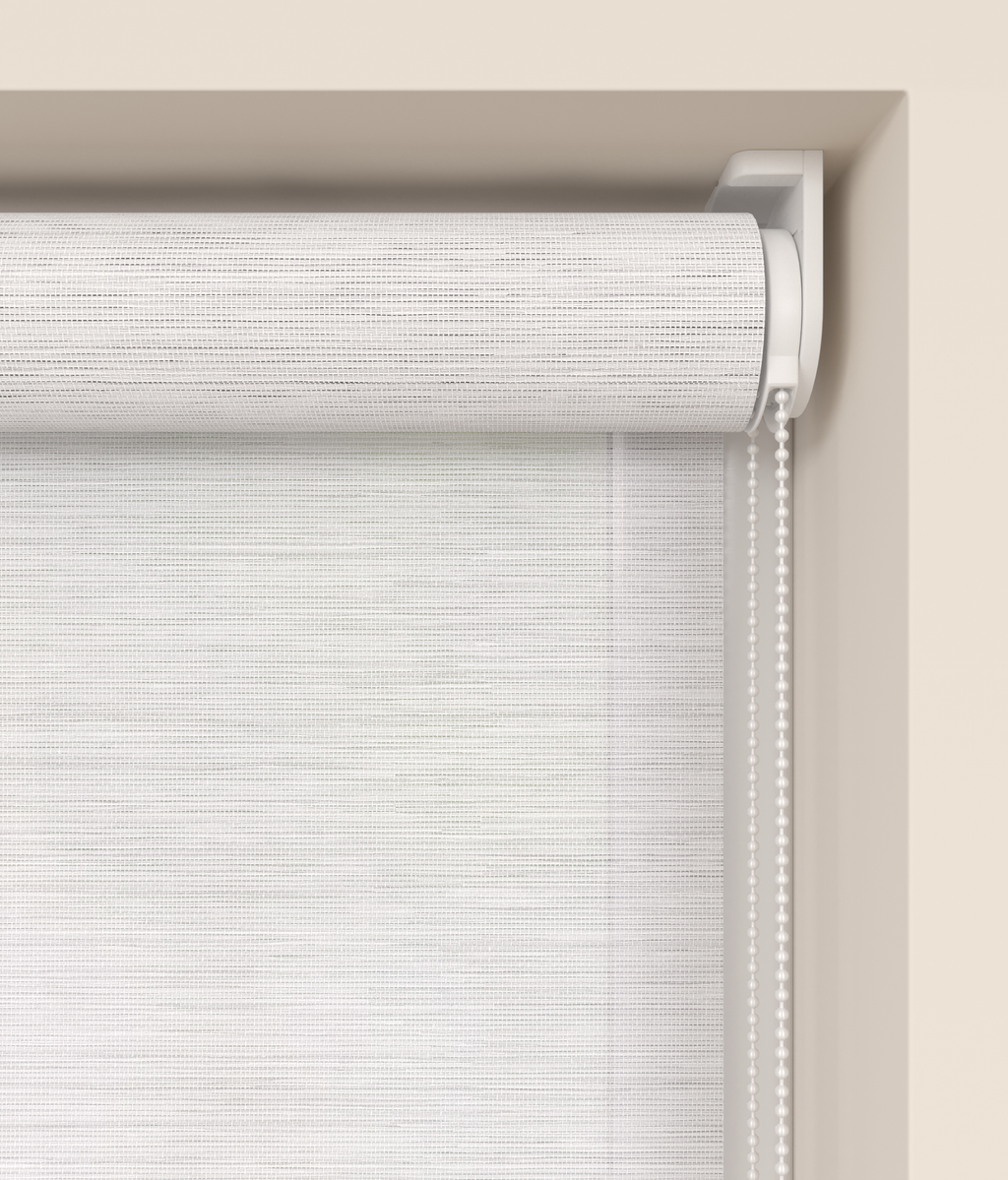 Elektrisch Rolgordijn Siena Bamboe Wit 2
