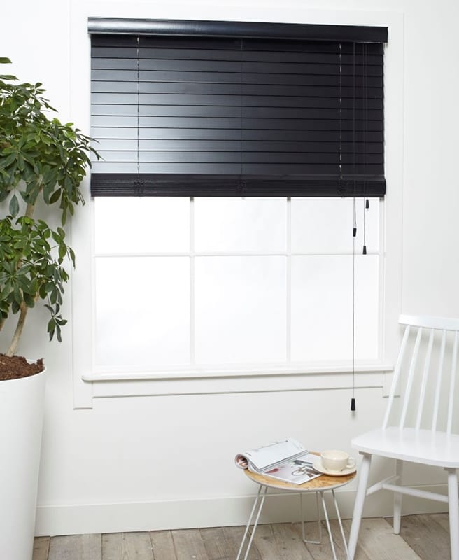 Houten Jaloezieen - Luxe Zwart