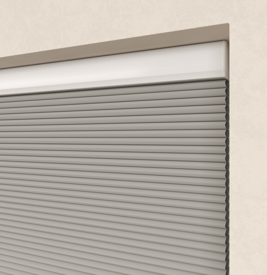 Premium Plissé gordijnen Parijs Grijszand Verduister 5230