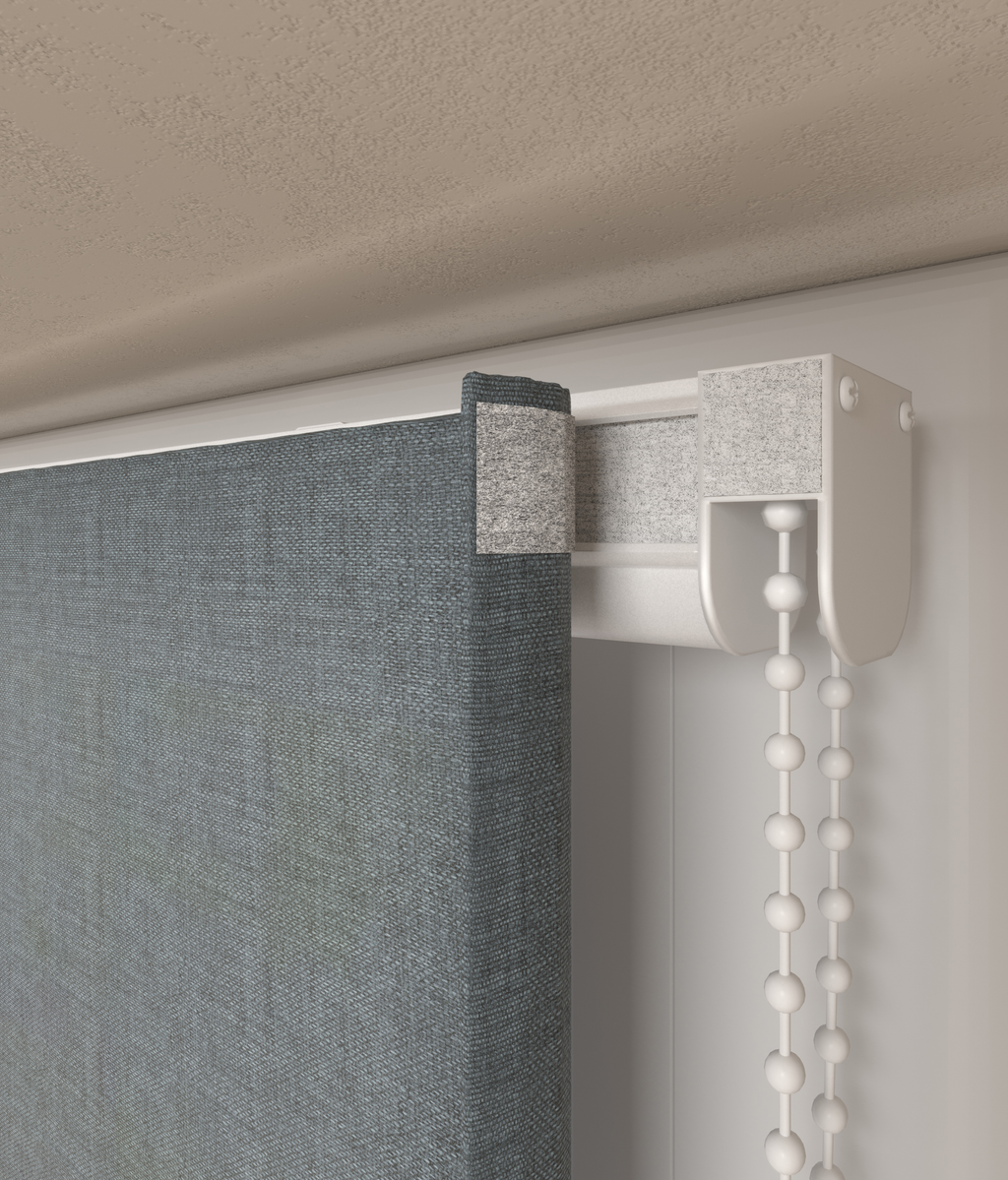 Vouwgordijn Serge Blauw 16505