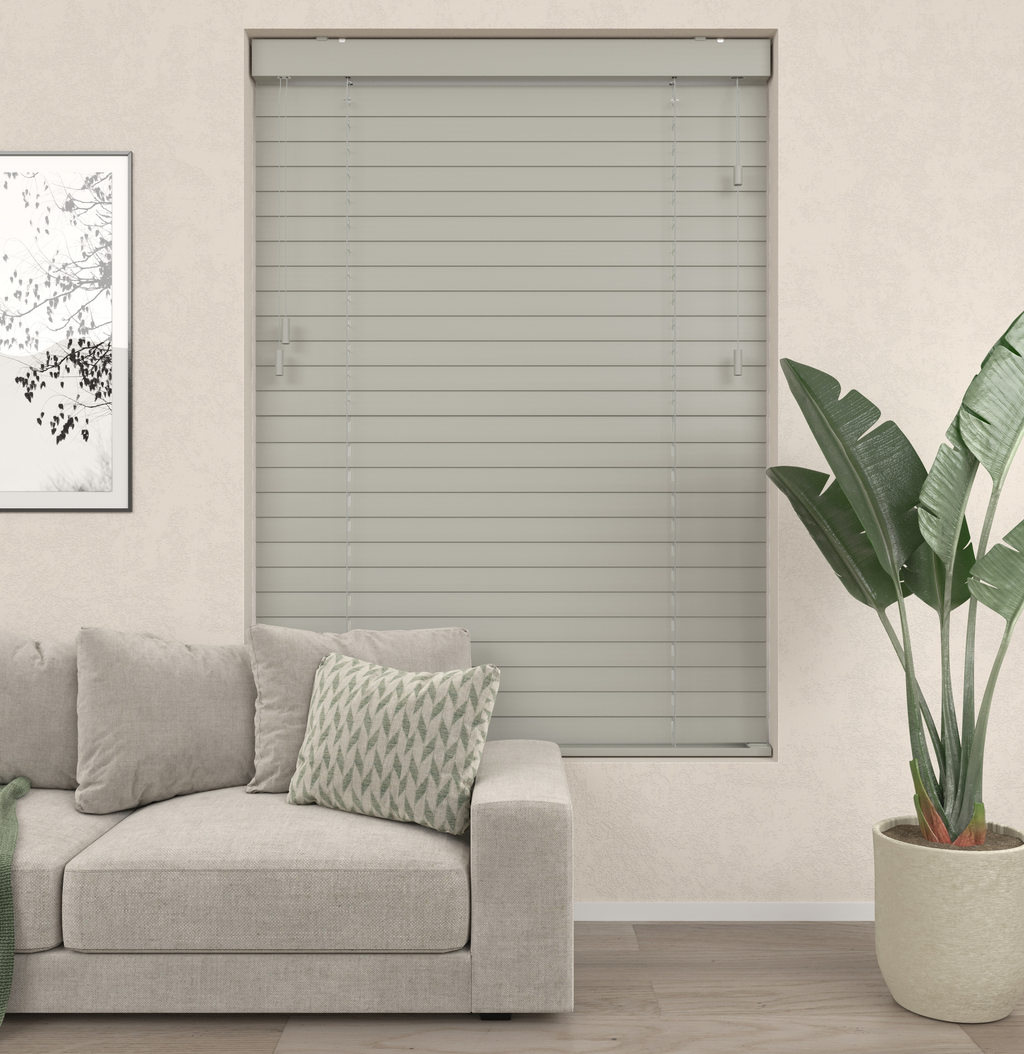 Houten Jaloezieën - Premium Grijs