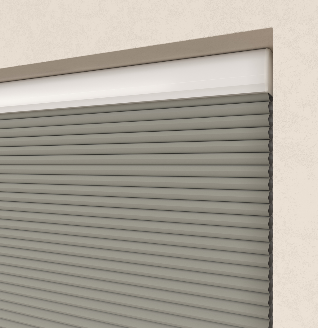 Elektrische Plissé gordijnen Monaco Lichtgrijs Verduister 10