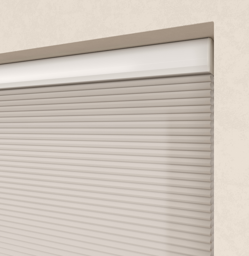 Elektrische Plissé gordijnen Parijs Lichtzand 160