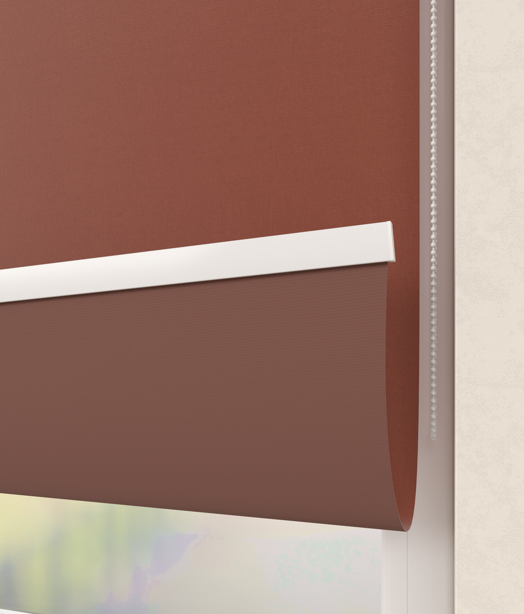 Elektrisch Rolgordijn Milaan Velours Terracotta 4300