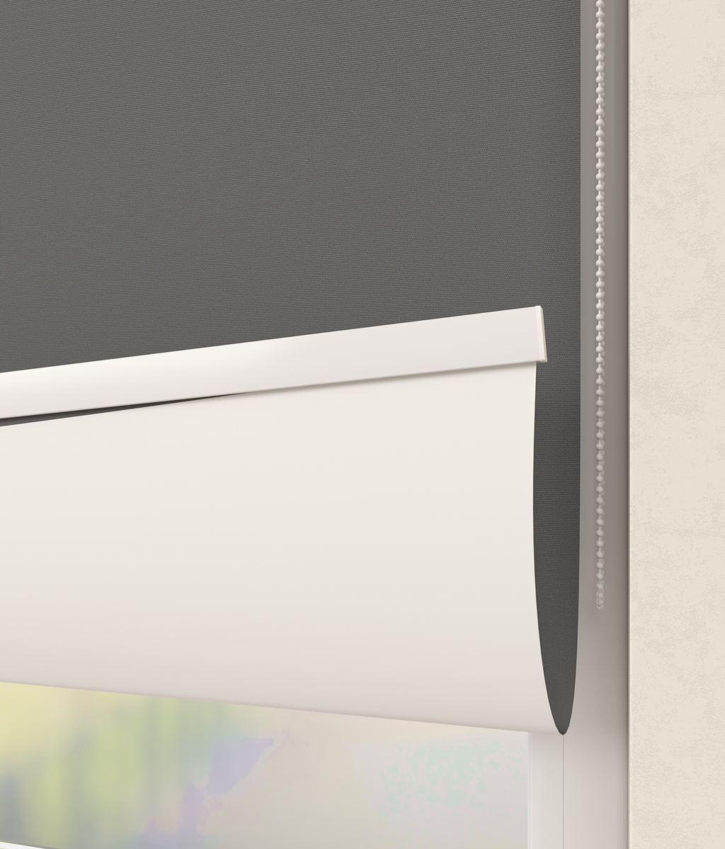 Elektrisch Rolgordijn Bologna Verduister Antraciet 7600