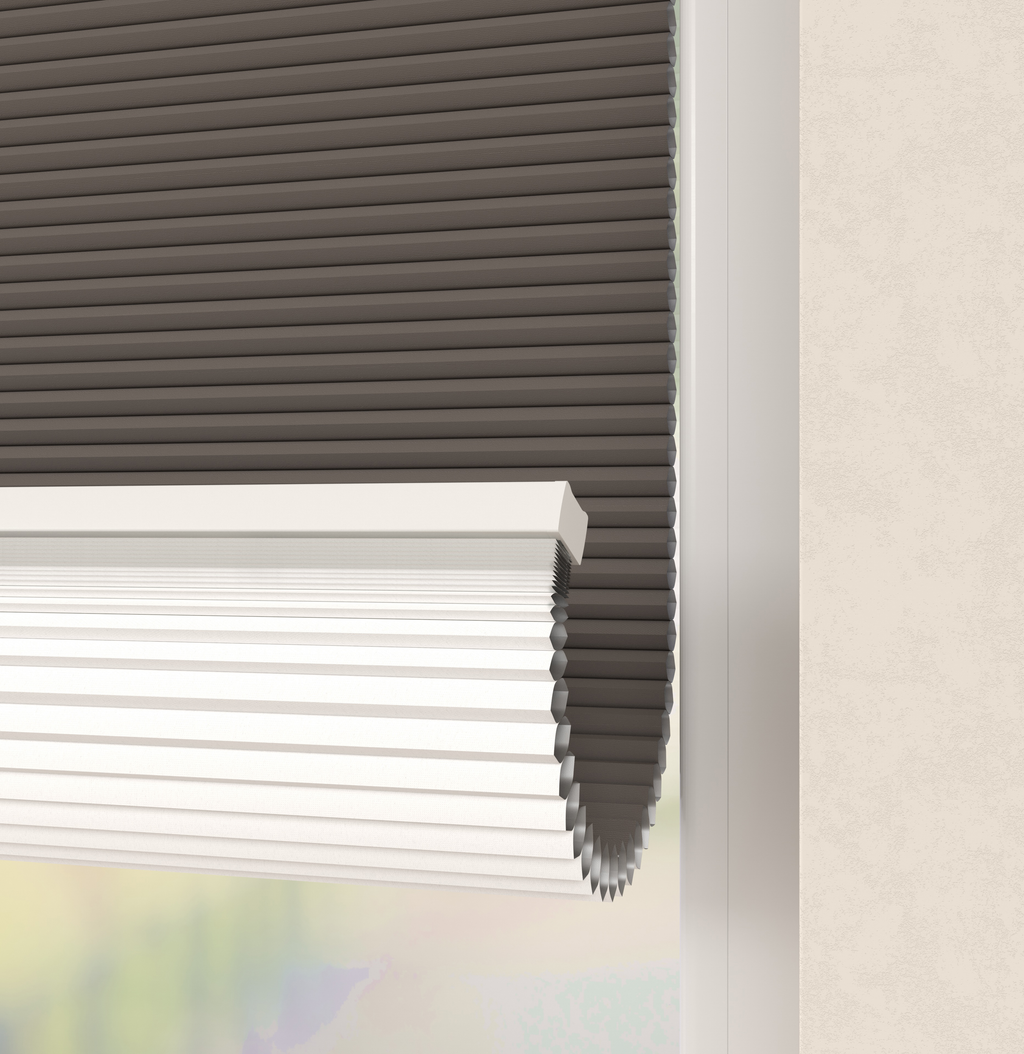 Elektrische Plissé gordijnen Parijs Donkergrijs Verduister 5210